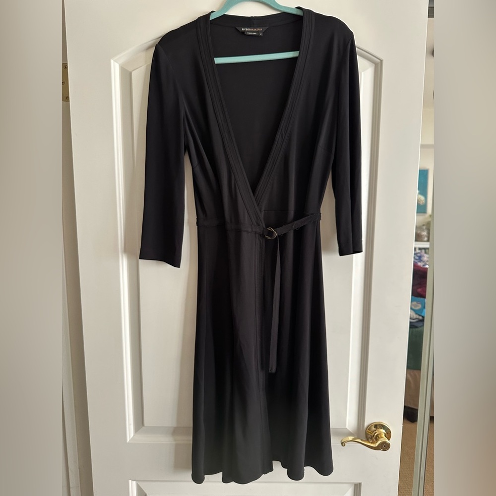 BCBG black wrap dress